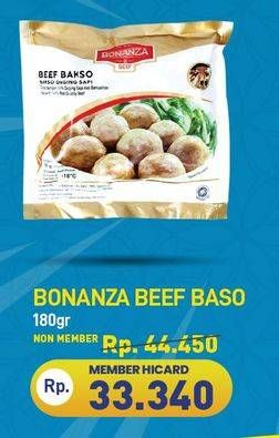 Promo Harga Bonanza Beef Bakso 180 gr - Hypermart