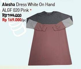 Promo Harga ALESHA Dress Dress White On Hand ALGF 020 Pink  - Carrefour