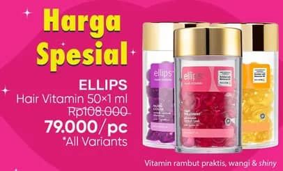 Promo Harga Ellips Hair Vitamin All Variants 50 pcs - Guardian