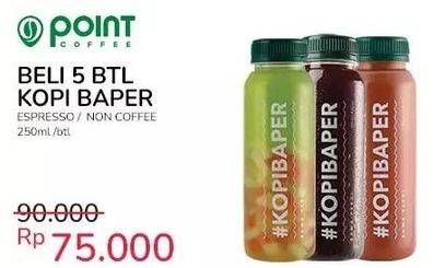 Promo Harga POINT COFFEE Kopibaper 250 ml - Indomaret