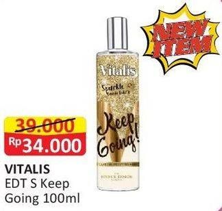 Promo Harga Vitalis Eau De Toilette Sparkle Keep Going 100 ml - Alfamart