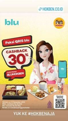 Promo Harga Cashback 30%  - HokBen