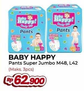 Promo Harga Baby Happy Body Fit Pants M48, L42 42 pcs - Yogya