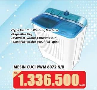 Promo Harga Polytron PWM 8072 | Mesin Cuci 2 Tabung  - Hari Hari