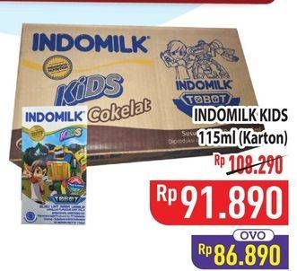 Promo Harga Indomilk Susu UHT Kids per 40 pcs 115 ml - Hypermart