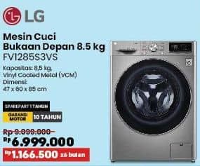 Promo Harga LG FV1285S3VS Mesin Cuci Front Load  - COURTS