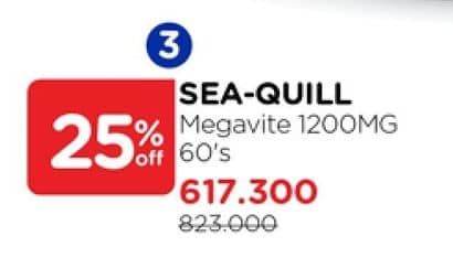 Promo Harga Sea Quill MegaVite 60 pcs - Watsons