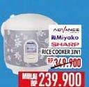 Promo Harga ADVANCE/MIYAKO/SHARP RICE COOKER  - Hypermart