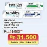 Promo Harga Pepsodent Pasta Gigi Sensitive Expert All Variants 100 gr - Indomaret