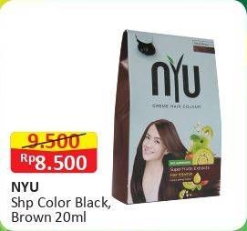 Promo Harga NYU Hair Color Nature Black, Brown 20 ml - Alfamart