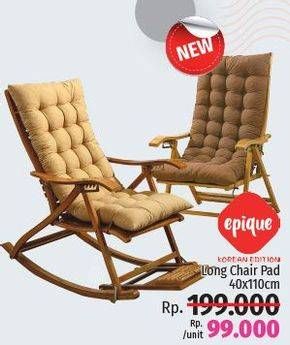 Promo Harga EPIQUE Long Chair Pad 40x110 Cm  - LotteMart