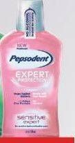 Promo Harga PEPSODENT Mouthwash Sensitive Expert 150 ml - TIP TOP
