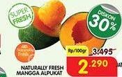 Promo Harga NATURALLY Fresh Mangga Alpukat per 100 gr - Superindo