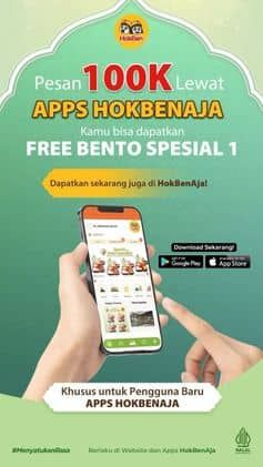 Promo Harga Free Bento Spesial 1  - HokBen