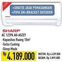 Promo Harga Sharp AH-A5ZEY | AC Standard 1/2PK  - Hypermart