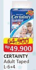 Promo Harga Certainty Adult Diapers L10 10 pcs - Alfamart