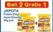 Promo Harga JAPOTA Potato Chips Ayam Bawang 68 gr - Indomaret