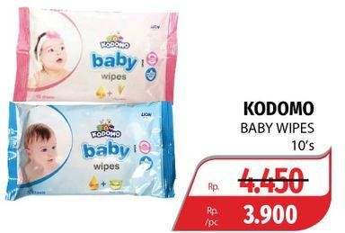 Promo Harga KODOMO Baby Wipes 10 pcs - Lotte Grosir