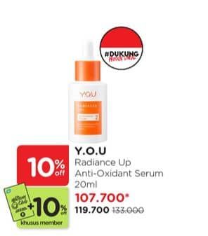 Promo Harga YOU Radiance Up Anti-Oxidant Serum 20 ml - Watsons