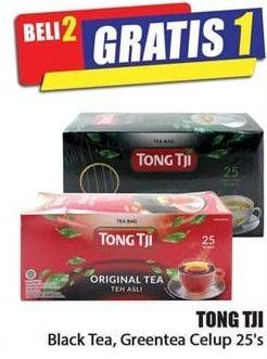 Promo Harga Tong Tji Teh Celup Green Tea, Black Tea 25 pcs - Hari Hari