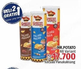 Promo Harga MISTER POTATO Snack Crisps All Variants 45 gr - LotteMart