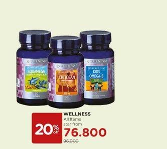 Promo Harga WELLNESS Supplement Range All Variants  - Watsons