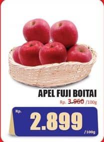 Promo Harga Apel Fuji Boitai per 100 gr - Hari Hari