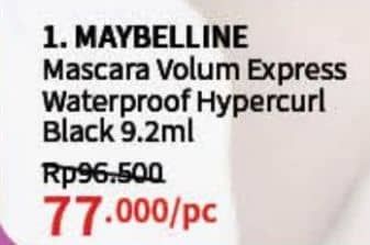 Promo Harga Maybelline Hypercurl Volum Express 9 ml - Guardian