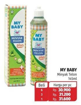 Promo Harga MY BABY Minyak Telon Plus 145 ml - Lotte Grosir