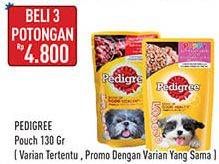 Promo Harga Pedigree Makanan Anjing 130 gr - Hypermart