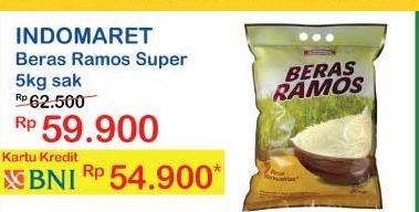 Promo Harga Indomaret Beras Ramos Super 5 kg - Indomaret