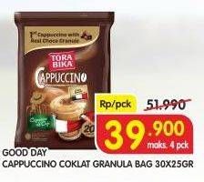 Promo Harga Good Day Cappuccino Coklat Granula 30 sachet - Superindo