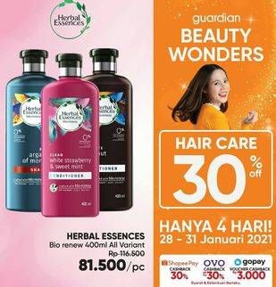 Promo Harga HERBAL ESSENCE Hair Care 400ml  - Guardian