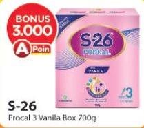 Promo Harga S26 Procal Susu Pertumbuhan Vanilla 700 gr - Alfamart