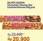 Promo Harga SILVER QUEEN Chunky Bar Cashew, Almonds 95 gr - Indomaret