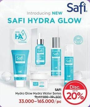 Promo Harga Safi Hydra Glow Hydra Water Series  - Guardian