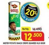 Promo Harga Mister Potato Snack Crisps Seaweed 80 gr - Superindo