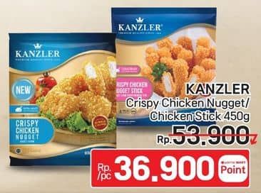 Promo Harga Kanzler Chicken Nugget Crispy, Stick Crispy 450 gr - LotteMart