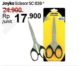 Promo Harga JOYKO Scissor SC 838 1 pcs - Carrefour