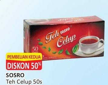 Promo Harga Sosro Teh Celup 50 pcs - Alfamart