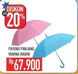Promo Harga Payung Panjang Warna Warni  - Hypermart
