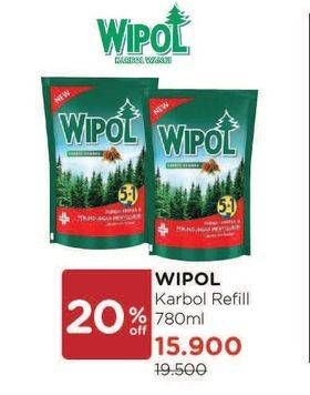 Promo Harga WIPOL Karbol Wangi All Variants 780 ml - Watsons