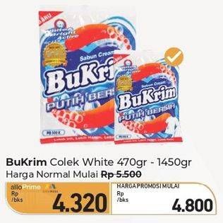 Promo Harga Bukrim Sabun Cream Putih Bersih 470 gr - Carrefour
