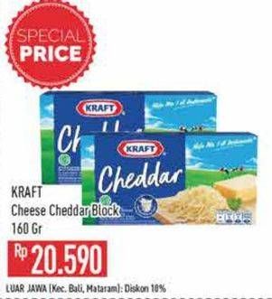 Promo Harga Kraft Cheese Cheddar 160 gr - Hypermart