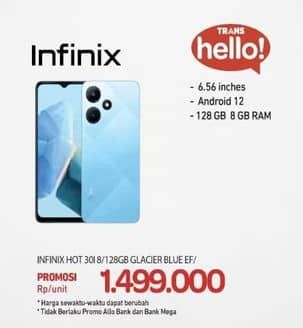 Promo Harga Infinix Hot 30i | Smartphone 8 + 128 GB  - Carrefour