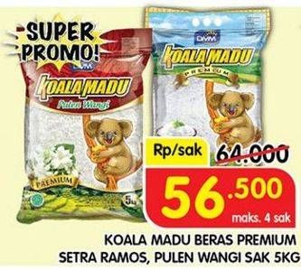 Promo Harga Koala Madu Beras Pulen Wangi, Setra Ramos 5000 gr - Superindo