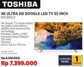 Promo Harga Toshiba 55C350LP LED TV Dolby Vision Atmos 4K   - COURTS