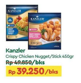 Promo Harga Kanzler Chicken Nugget Original, Stick Crispy 450 gr - TIP TOP