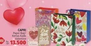 Promo Harga Capri Paper Bag/ Kertas Kado Valentine   - LotteMart