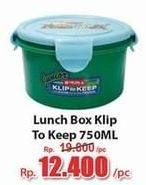 Promo Harga Lion Star Lunch Box Klip To Keep 750 ml - Hari Hari